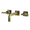 Kingston Brass KS6123CML Two-Handle Wall Mount Bathroom Faucet, Antique Brass KS6123CML - alternate 1